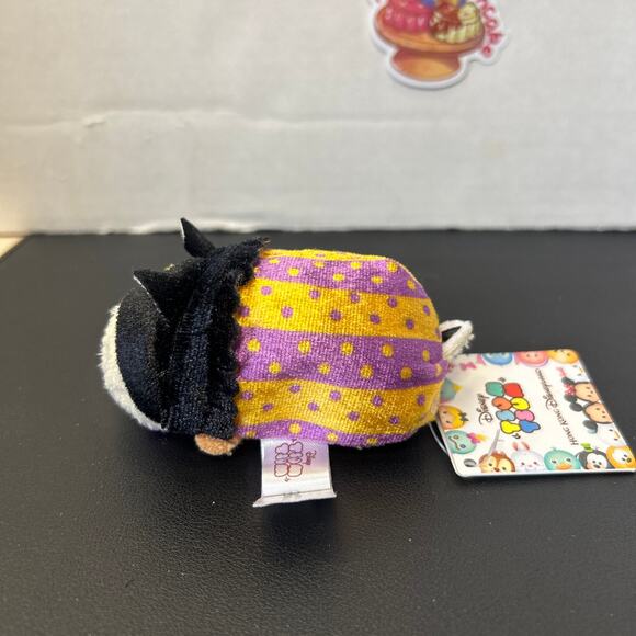 Disney Store Tsum Tsum Mini Plush 3.5" JAPAN Black Cat Dale Halloween Red Nose - Picture 6 of 10